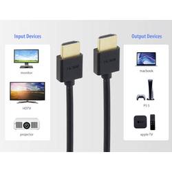 SpeaKa Professional HDMI kabel Zástrčka HDMI-A, Zástrčka HDMI-A 3.00 m černá 8K UHD, flexibilní provedení HDMI kabel SP-11004220