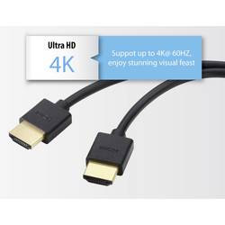 SpeaKa Professional HDMI kabel Zástrčka HDMI-A, Zástrčka HDMI-A 3.00 m černá 8K UHD, flexibilní provedení HDMI kabel SP-11004220
