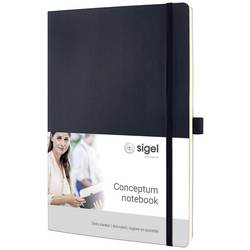 Sigel CONCEPTUM® CO308 poznámková kniha tečkovaná lineatura (tečkované čtverečky) černá 97 listů A4