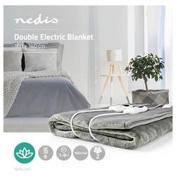 Nedis PEBL130CWT2 vyhřívací deka 120 W šedá, bílá