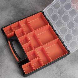 Quadrios 23SA094 krabička na malé součástky (d x š x v) 31.2 x 27.2 x 6 cm přihrádek: 14 pevné rozčlenění Box Obsah 1 ks