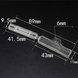Quadrios 23CA251 23CA251 ochranný štítek Druh montáže: kabelové spony Potisknutelná plocha: 9.5 x 41 mm transparentní Počet markerů: 50 50 ks