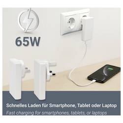 Maxtrack MQ5L cestovní nabíječka, s australským adaptérem, s adaptérem pro Evropu, s britským adaptérem, Rychlonabíječka, GaN, USB A, USB-C®, 65 W, Dodávka