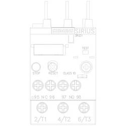 Siemens přepěťové relé 690 V/AC 1 spínací kontakt, 1 rozpínací kontakt 1 ks 3RU2126-4BB0