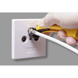 Jokari T30110 30110 odizolovací nástroj Vhodné pro odizolovací kleště koaxiální kabel 4.8 do 7.5 mm RG6, RG59/U, RG58