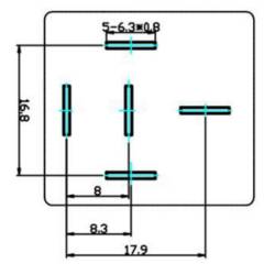 SHR-4141 SHR-24VDC-F-C 5pin SHR-4141 SHR-24VDC-F-C 5pin relé motorového vozidla , 40 A