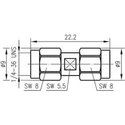 Telegärtner 100024793 100024793 SMBA adaptér SMA zástrčka - SMA zástrčka 0 mm 1 ks