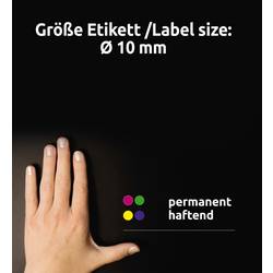 Avery-Zweckform 3853 popisovače etiket Ø 10 mm modrá 800 ks trvalé papír