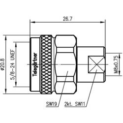 Telegärtner 100024187 100024187 N adaptér N zástrčka - FME zástrčka 0 mm 1 ks