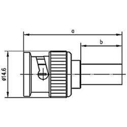 Telegärtner 100027491 100027491 BNC konektor zástrčka, rovná 75 Ω 1 ks