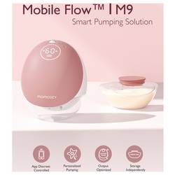 momcozy M9 Mobile Breast Pump Double bílá, růžová