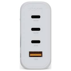 XTORM Ultra Wall USB nabíječka, GaN, 3x USB-C®, 1x USB A , 140 W, Quick Charge 3.0, bílá