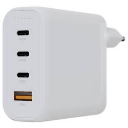 XTORM Ultra Wall USB nabíječka, GaN, 3x USB-C®, 1x USB A , 140 W, Quick Charge 3.0, bílá