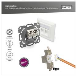 Digitus RJ45 vestavný modul Keystone CAT 6A 12 ks