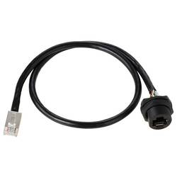 TRU COMPONENTS TC-13543644, RJ45 konektor, černá, 1 ks