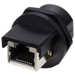 TRU COMPONENTS TC-13543656, zásuvkový modul RJ45, černá, 1 ks