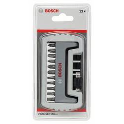 Bosch Accessories 2608522130 sada bitů, 12dílná, plochý, křížový PH, křížový PZ, vnitřní šestihran (TX), 1/4 (6,3 mm)