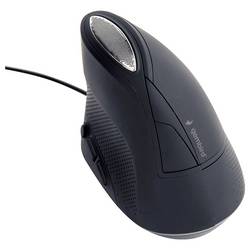 Gembird MUS-ERGO-03 optická ergonomická myš, přenos kabelový, 6 tlačítko, 800 dpi, 1600 dpi, 2400 dpi, 3200 dpi, šedá