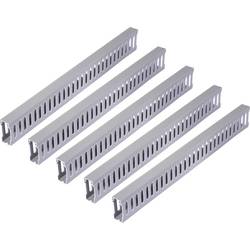 Sygonix SY-6801166 vodicí lišta (d x š x v) 2000 x 25 x 60 mm 5 ks šedá