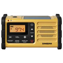 Sangean MMR-88 A500558 outdoorové rádio, FM, AM, nouzové rádio, s USB nabíječkou, stolní lampa, s akumulátorem, Solární panel, Ruční klika, černá, žlutá
