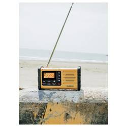 Sangean MMR-88 A500558 outdoorové rádio, FM, AM, nouzové rádio, s USB nabíječkou, stolní lampa, s akumulátorem, Solární panel, Ruční klika, černá, žlutá