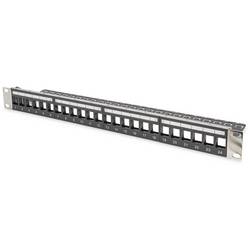 Digitus DIGITUS - Modulares Patchpanel für Keystone Jacks 1HE - unbestückt 24 portů síťový patch panel 483 mm (19) nevybavený specifikací 1 U vícebarevná