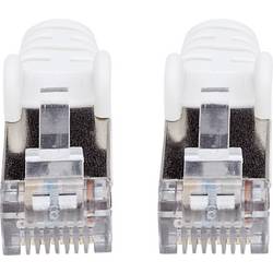 Intellinet 741361 RJ45 síťové kabely, propojovací kabely CAT 6a (surový kabel CAT 7) S/FTP 1.00 m bílá bez halogenů 1 ks