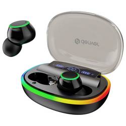 Denver TWE-55 špuntová sluchátka (In Ear) Bluetooth®, Bez kabelu stereo černá Redukce šumu mikrofonu Nabíjecí pouzdro, headset, dotykové ovládání, Indikátor