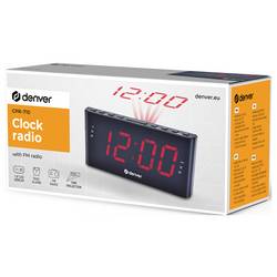 Denver CPR-710 111131000560 radiobudík, FM, FM, funkce alarmu, černá