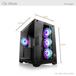 CSL Computer Gaming PC M12230H AMD Ryzen 7 7800X3D 5 GHz 32 GB RAM 2 TB SSD AMD Radeon™ RX 9070 XT 16 GB GDDR6 94882