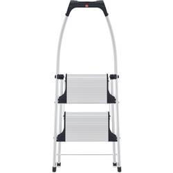 Hailo K100 TopLine 4302-301 hliník sklápěcí schůdky skládací max.prac. výška: 2.25 m stříbrná, černá 5.2 kg