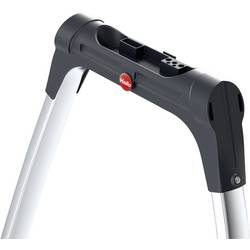 Hailo K100 TopLine 4302-301 hliník sklápěcí schůdky skládací max.prac. výška: 2.25 m stříbrná, černá 5.2 kg