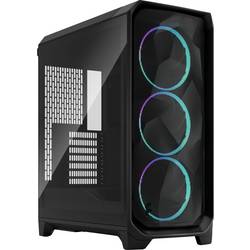 Fractal Design FD-C-MES3A-06 tower PC skříň černá integrované osvětlení, prachový filtr, 3 předinstalované ventilátory, boční okno