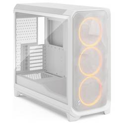 Fractal Design FD-C-MES3X-06 Full Tower PC skříň bílá prachový filtr, boční okno
