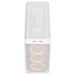 Fractal Design FD-C-MES3X-06 Full Tower PC skříň bílá prachový filtr, boční okno