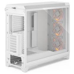 Fractal Design FD-C-MES3X-06 Full Tower PC skříň bílá prachový filtr, boční okno