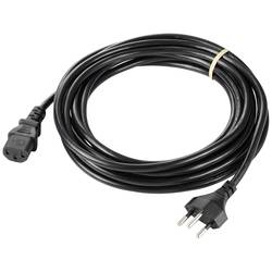Sygonix SY-5243896 IEC kabel černá 5.00 m