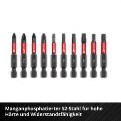 Einhell Impact Bit Taschenbox 10tlg 118653 sada bitů, 1/4 (6,3 mm), PH, PZ, šestiúhelník, TX, 1/4 (6,3 mm)
