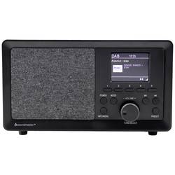 soundmaster DAB350SW 10771 stolní rádio, DAB+, FM, USB, včetně reproduktoru, funkce alarmu, černá