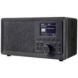 soundmaster DAB350SW 10771 stolní rádio, DAB+, FM, USB, včetně reproduktoru, funkce alarmu, černá