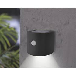 Sygonix SY-5770788 venkovní solární nástěnné osvětlení s PIR senzorem LED černá
