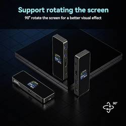 Dockcase USB-C® dokovací stanice Vhodné pro značky (dokovací stanice pro notebook): univerzální Integrovaný displej, vč. funkce nabíjení, napájení USB-C®,