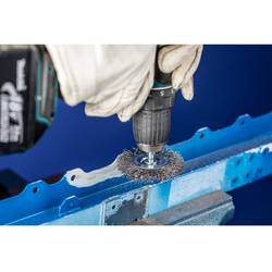 PFERD TOOLS Kulatý kartáč POS RBU Ø 70 x 15 mm Ø dříku 6 mm Ø drátu z ušlechtilé oceli Ø 0,30 POS RBU 7015/6 INOX 0,30 43701019 10 ks