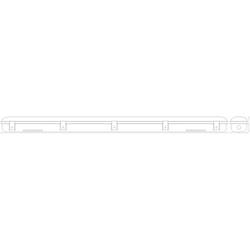 OSRAM HOMELIGHTING Submarine Through Wiring 120cm 15W 4000K venkovní LED reflektor LED 15.00 W studená bílá šedá