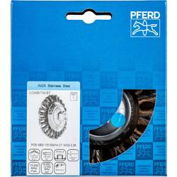 PFERD TOOLS Kuželový kartáč COMBTWIST KBG Ø 115 x 15 mm M14, nerezový drát Ø 0,35 pro úhlové brusky POS KBG 11515/M14 CT INOX 0,35 43315013 1 ks