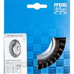 PFERD TOOLS Kuželový kartáč, ocel Ø 125 x 15 mm, M14, Ø 0,50, pro úhlovou brusku POS KBG 12515/M14 ST 0,50 43317001 1 ks