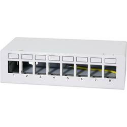 LogiLink NK4092 patch panel CAT 6A šedobílá (RAL 7035) osazený