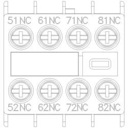 Siemens 3RH2911-1GA04 blok pomocných spínačů 4 rozpínací kontakty Vhodné pro značku (relé): Siemens Piece 1 ks