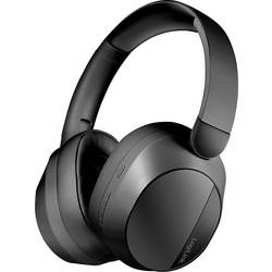 LogiLink BT0071 sluchátka uzavřená (Over Ear) Bluetooth® černá Potlačení hluku Dálkový ovladač, čelový pásek, headset