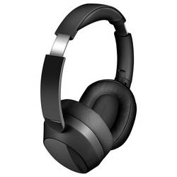 LogiLink BT0071 sluchátka uzavřená (Over Ear) Bluetooth® černá Potlačení hluku Dálkový ovladač, čelový pásek, headset